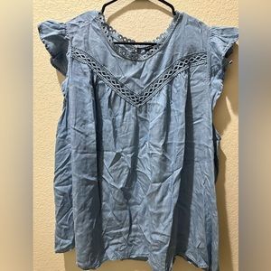 Never worn torrid chambray top